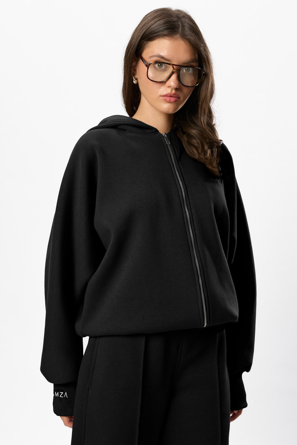 Hardy V2 Black Fleece Zip Hoodie