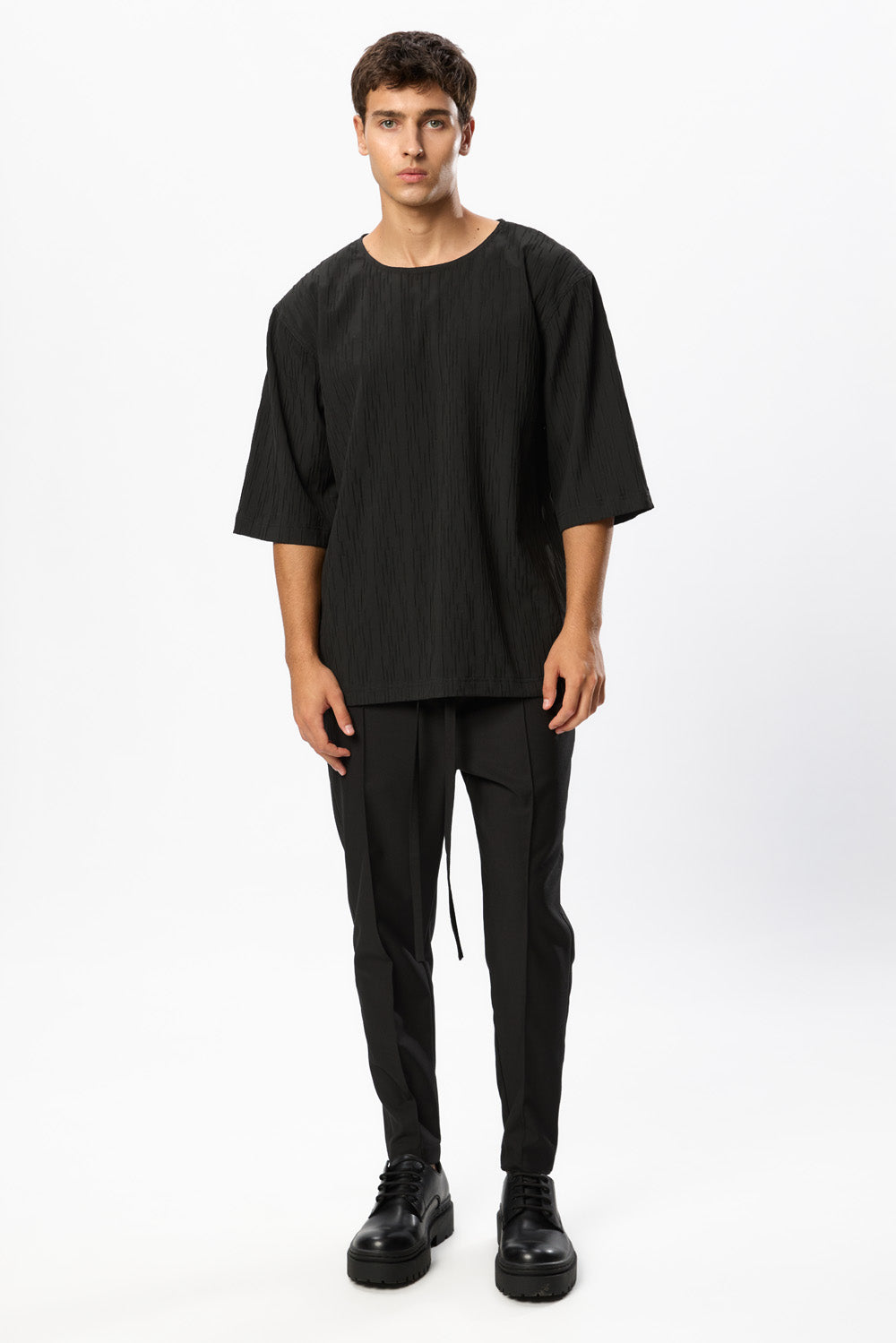 Thom V3 Black Wool Blend Pants