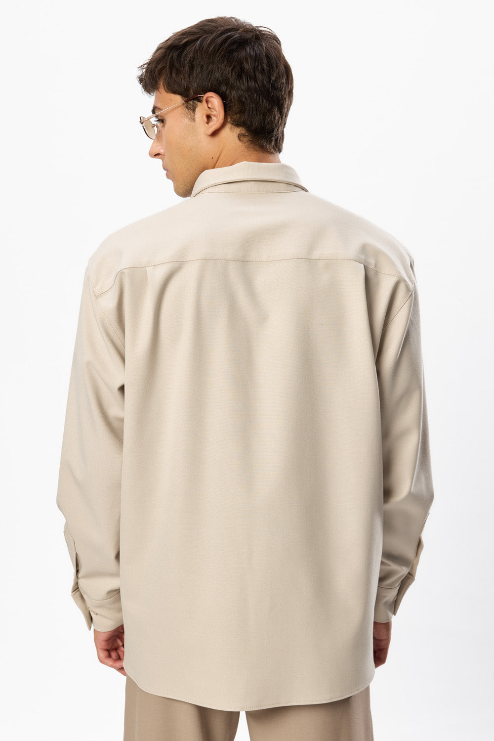 247 Vanilla Wool Blend Shirt
