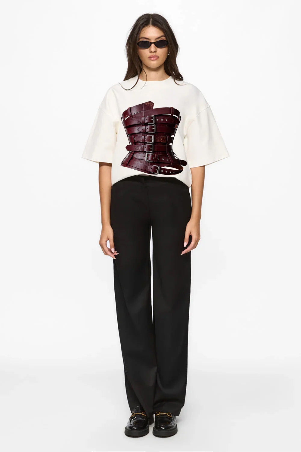 Charmante drukowana koszulka w kolorze Off-White W