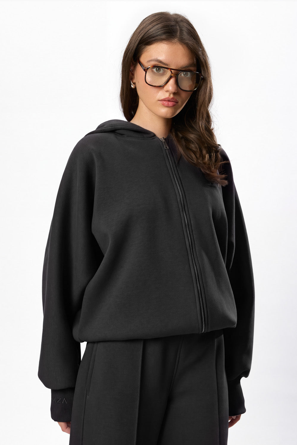 Hardy V2 Black Fleece Zip Hoodie