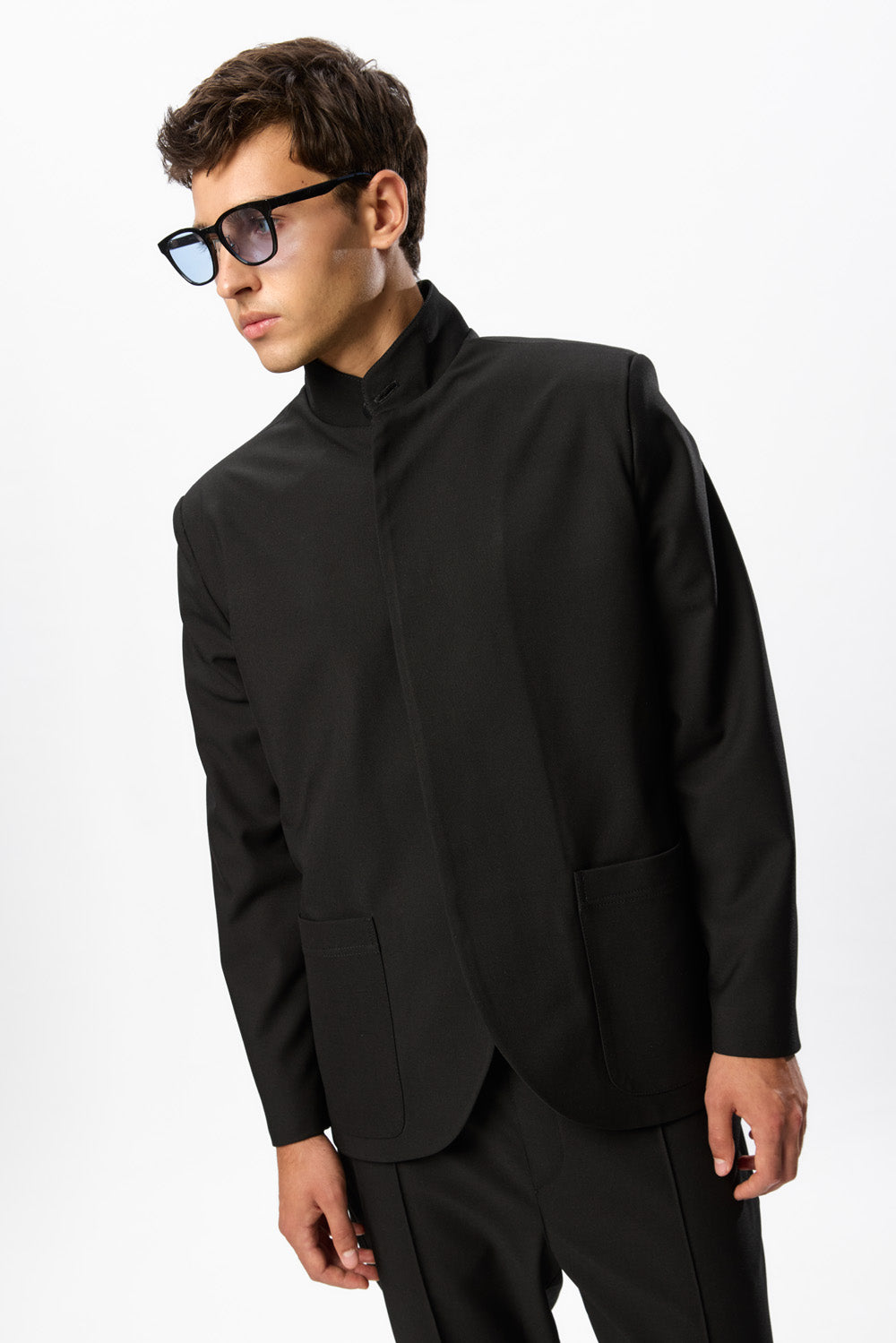 Luce Black Wool blend Cloth Blazer