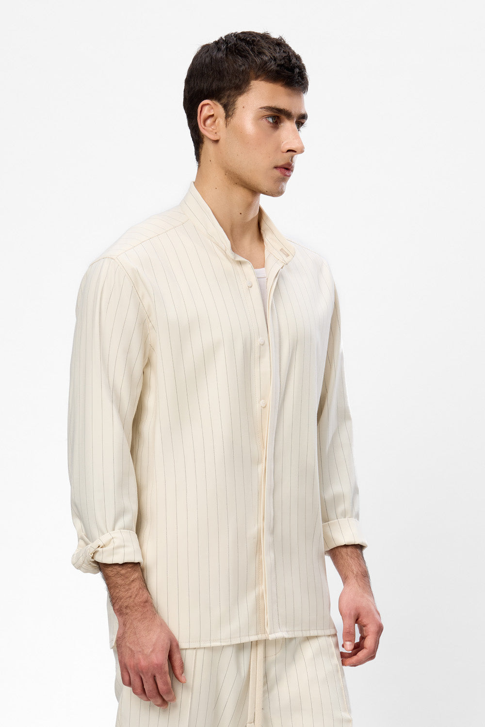 Thom striped vanilla cloth Shirt