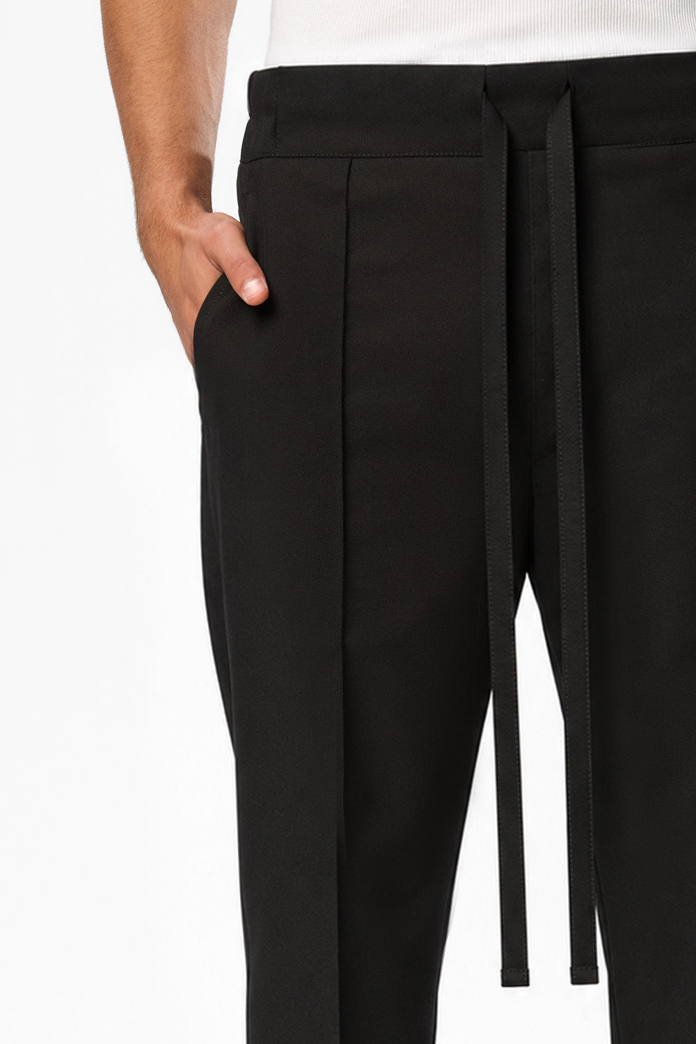 Thom V3 Black Wool Blend Pants