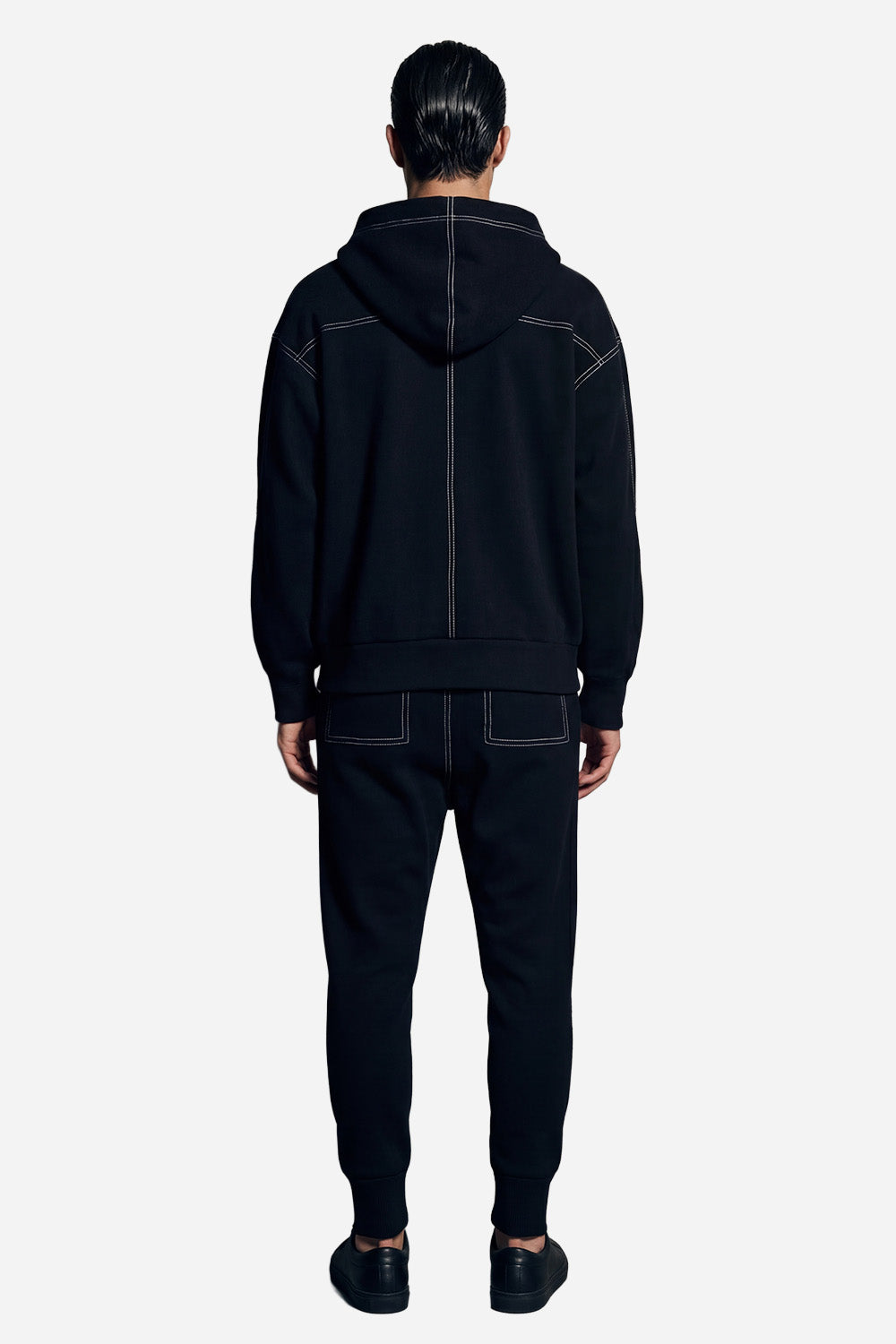 Milan Cotton Black Tracksuit