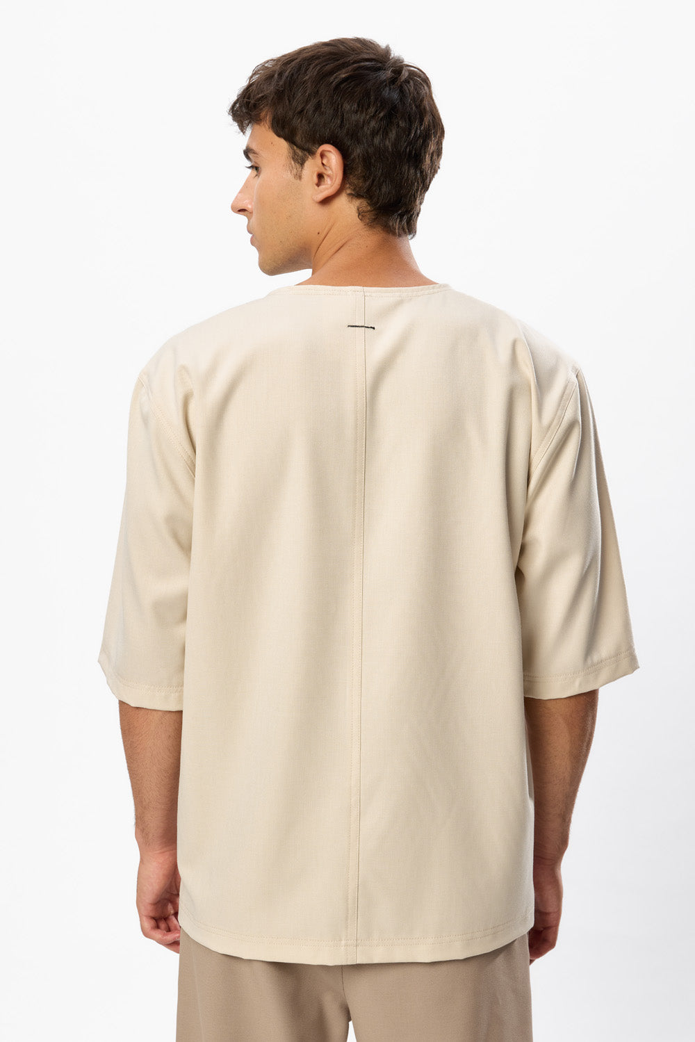 Noa Off White Wool Blend T-Shirt