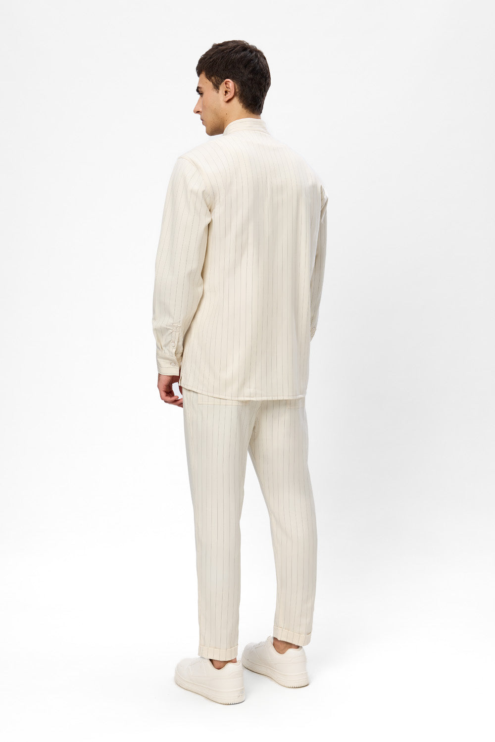 Thom striped vanilla cloth Shirt