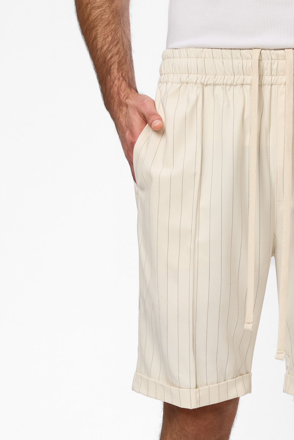 Beżowe spodnie Thom