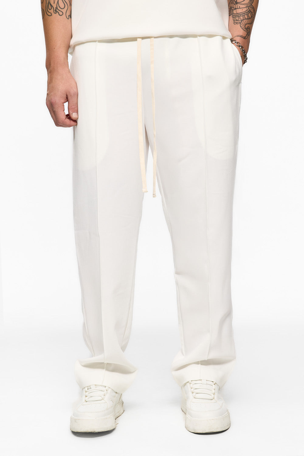 Pantaloni stofa 247 | Bărbați | Off-White | Stil Modern & Elegant | Confort & Funcționalitate | Atelier Hamza