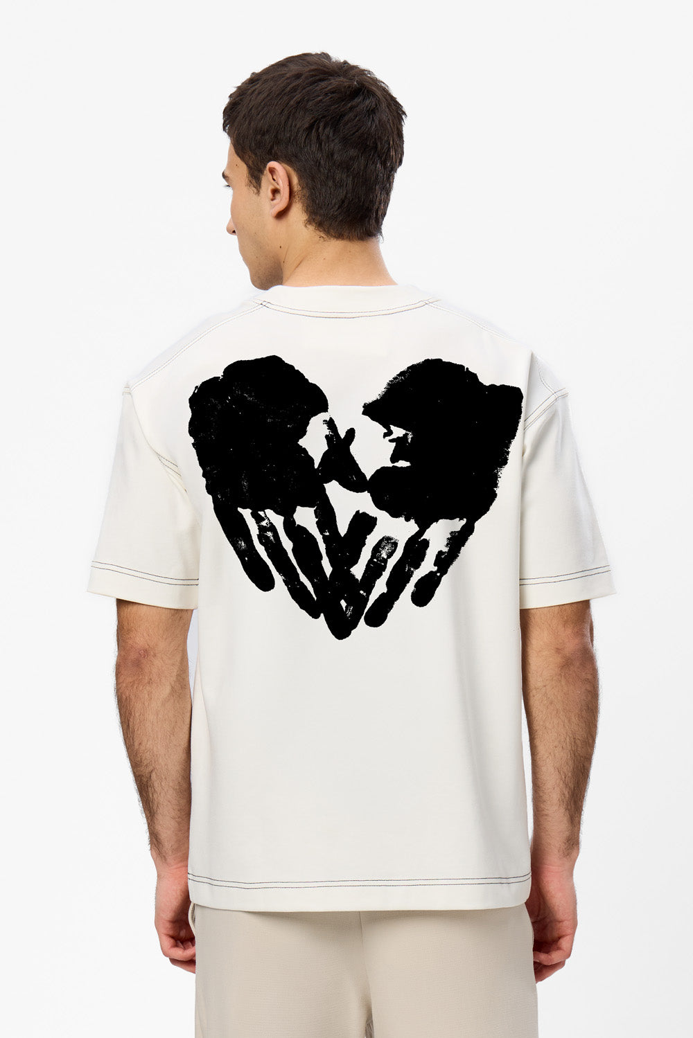Valentines 2.0 printed Black T-shirt