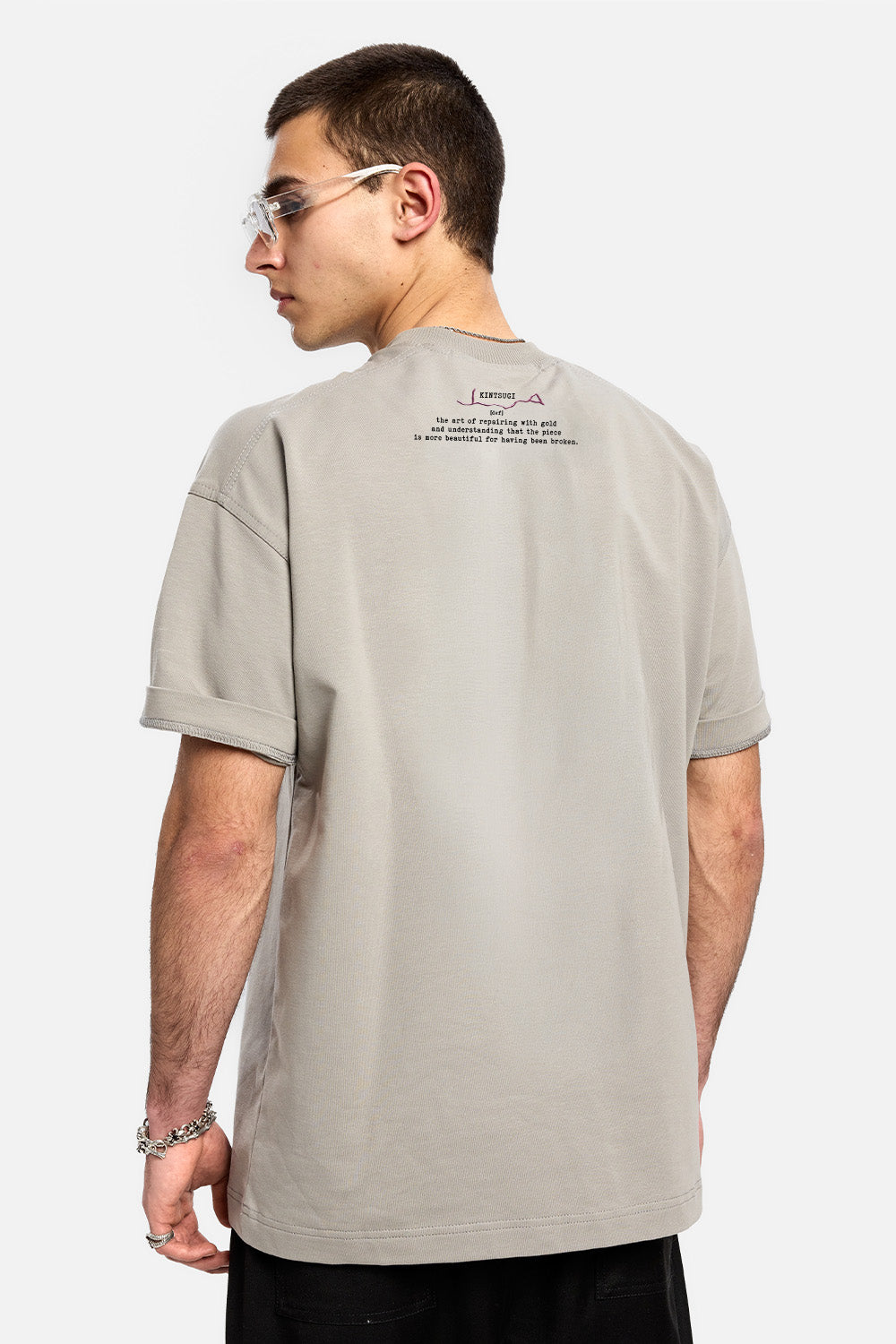 Tricou alb cu imprimeu Riyad