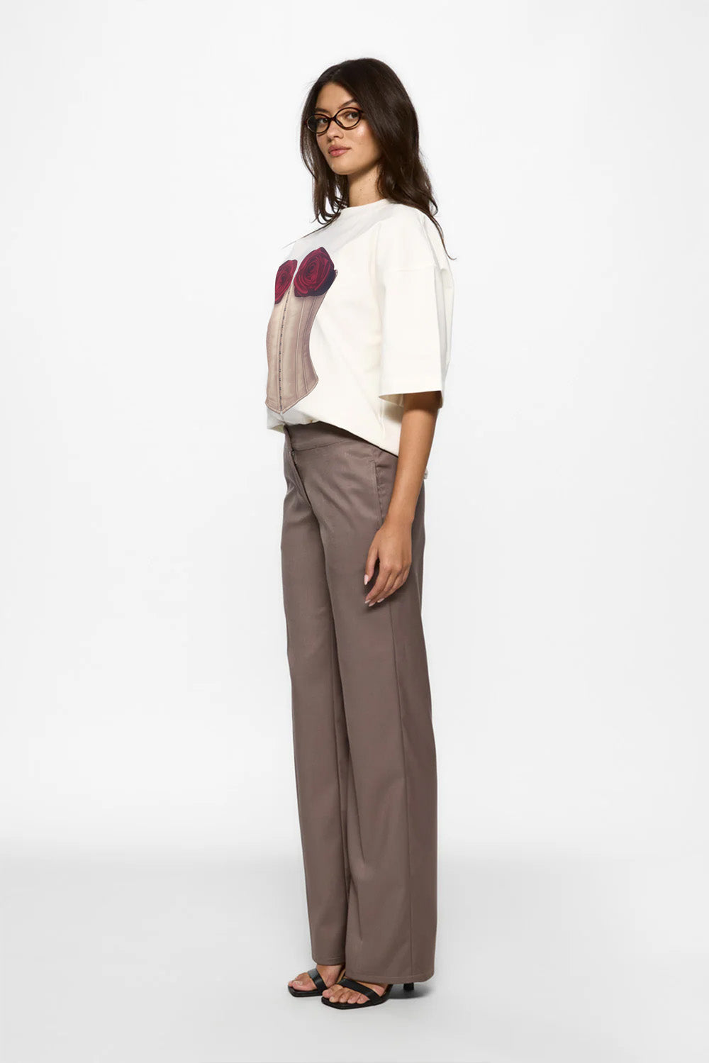 Charmante drukowana koszulka w kolorze Off-White W