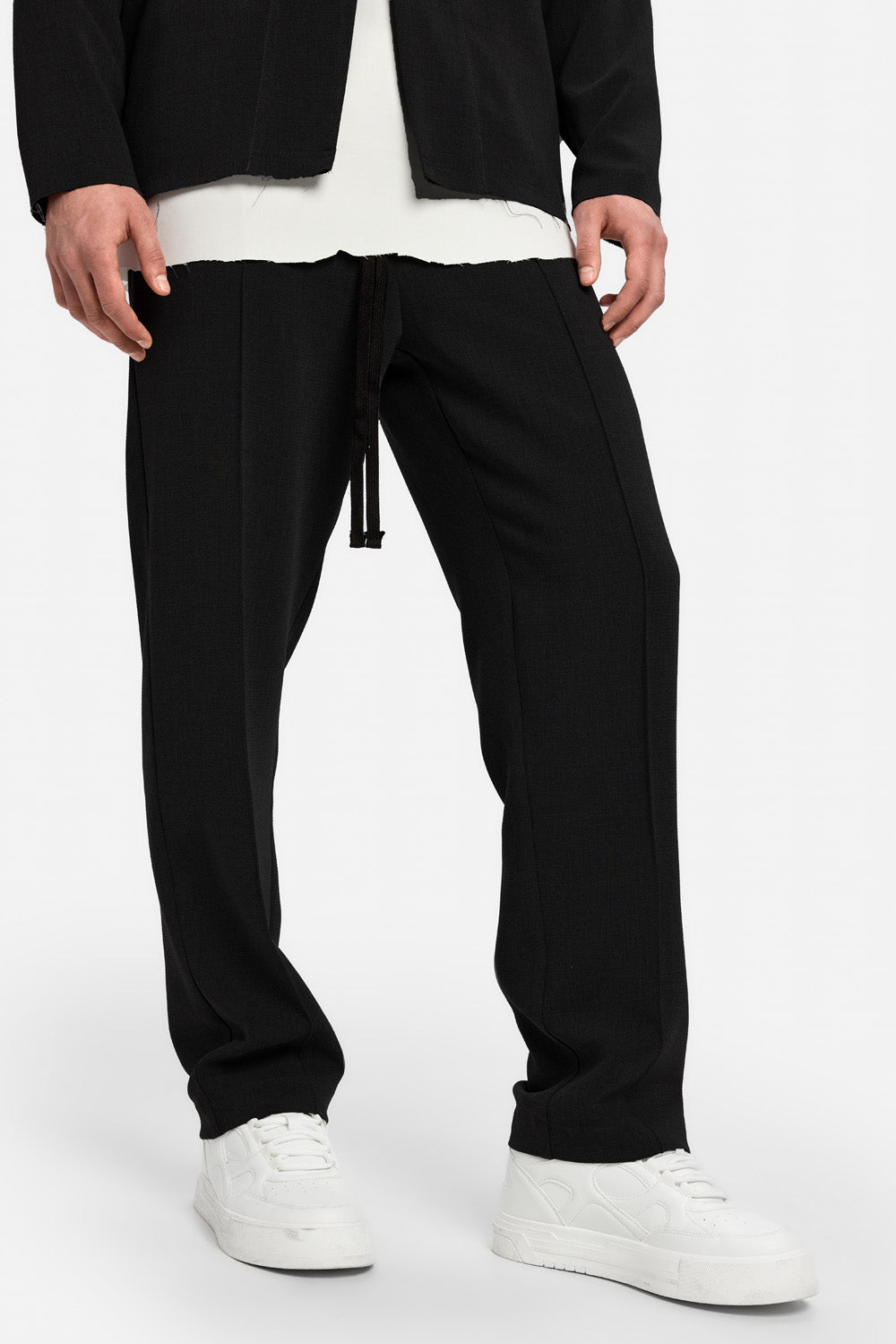 Pantaloni stofa 247 | Bărbați | Negru | Stil Modern & Elegant | Confort & Funcționalitate | Atelier Hamza