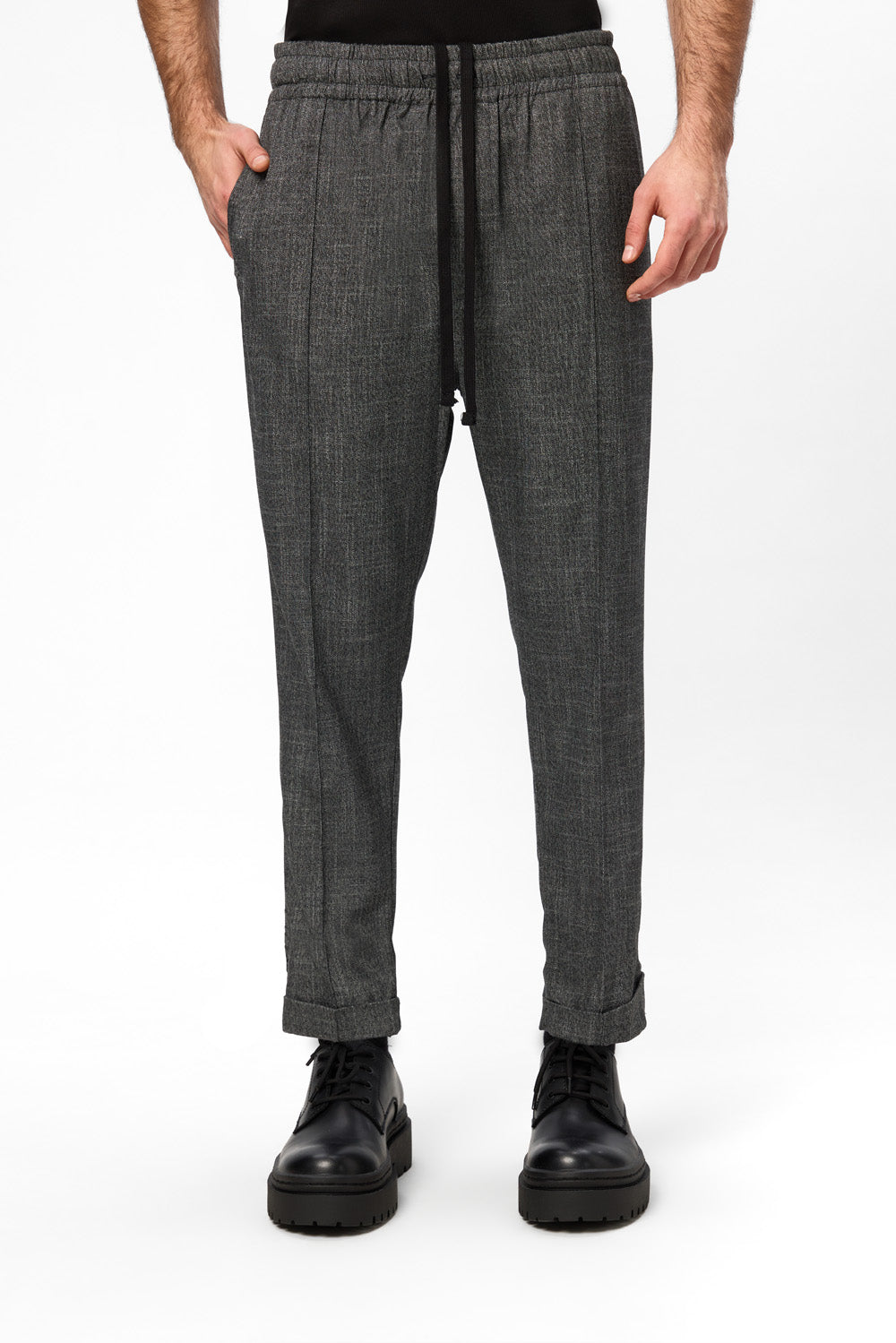 Thom Beige Melange Cloth Pants