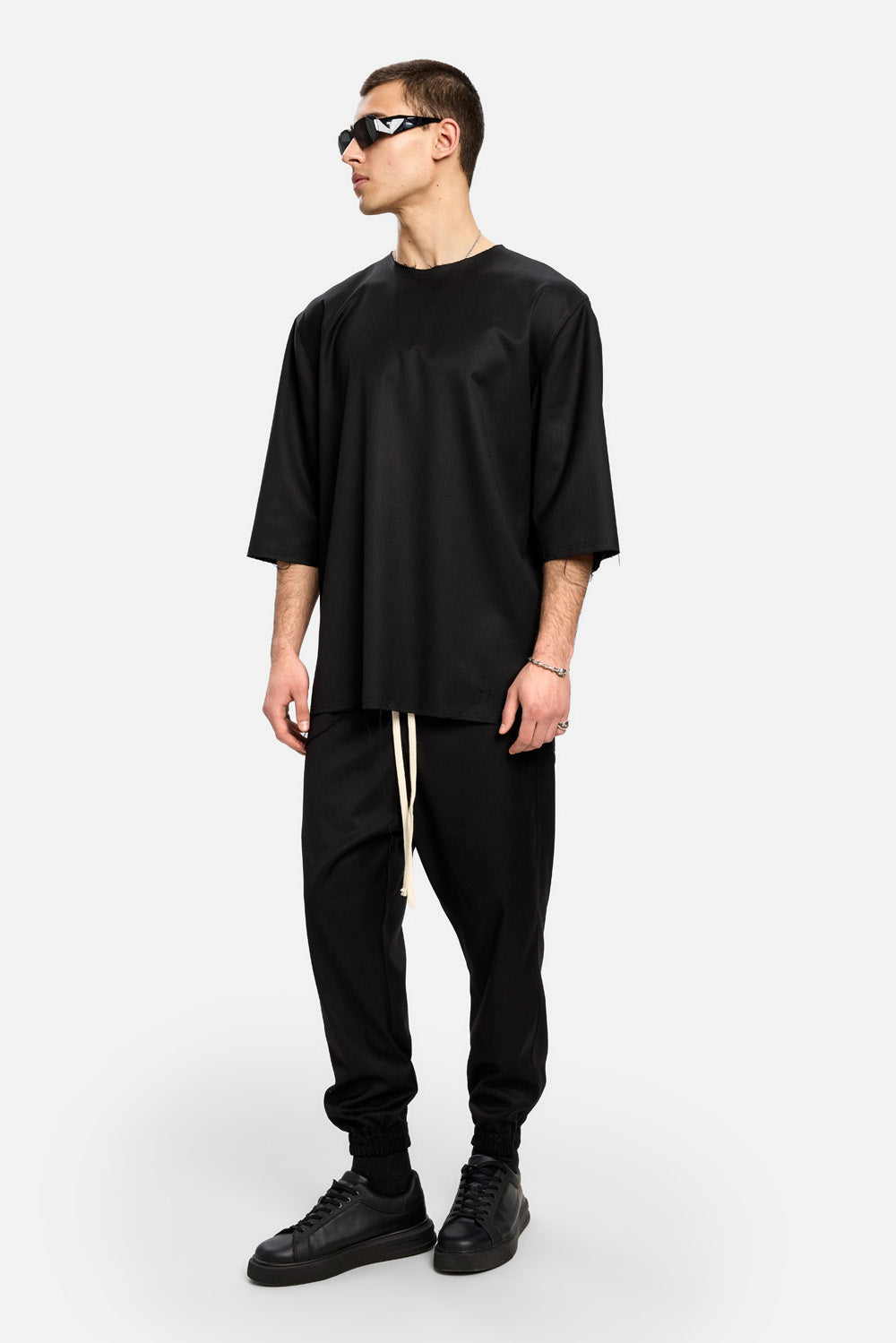 Pantaloni Sicily | Bărbați | Negru | Stil Modern & Elegant | Confort & Funcționalitate | Atelier Hamza