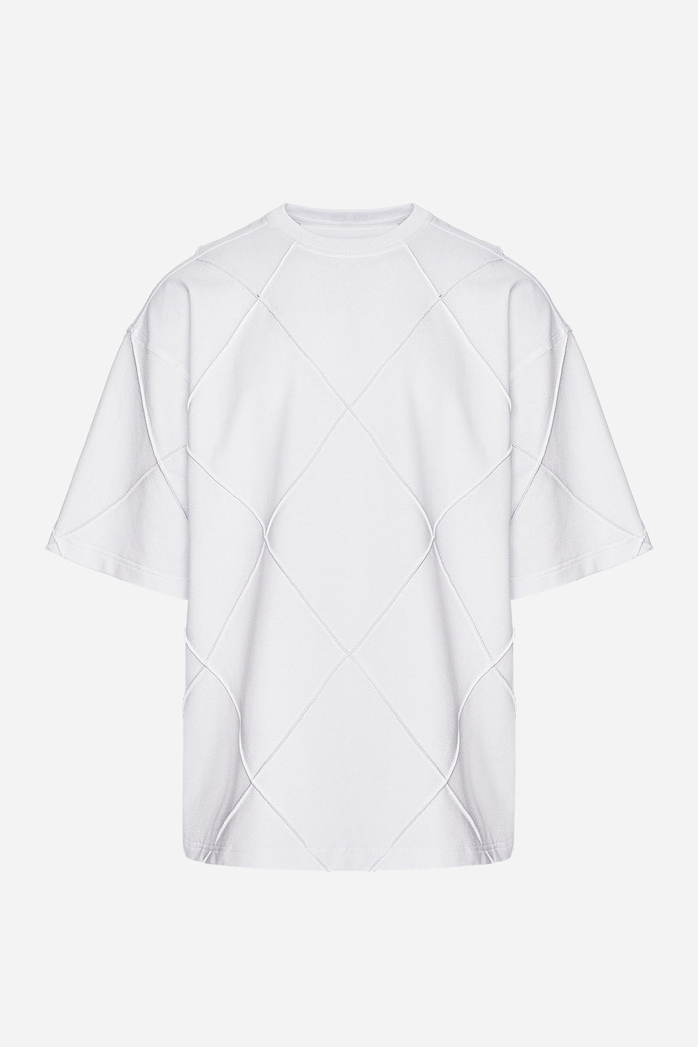 Diamond Oversized Off-White T-shirt