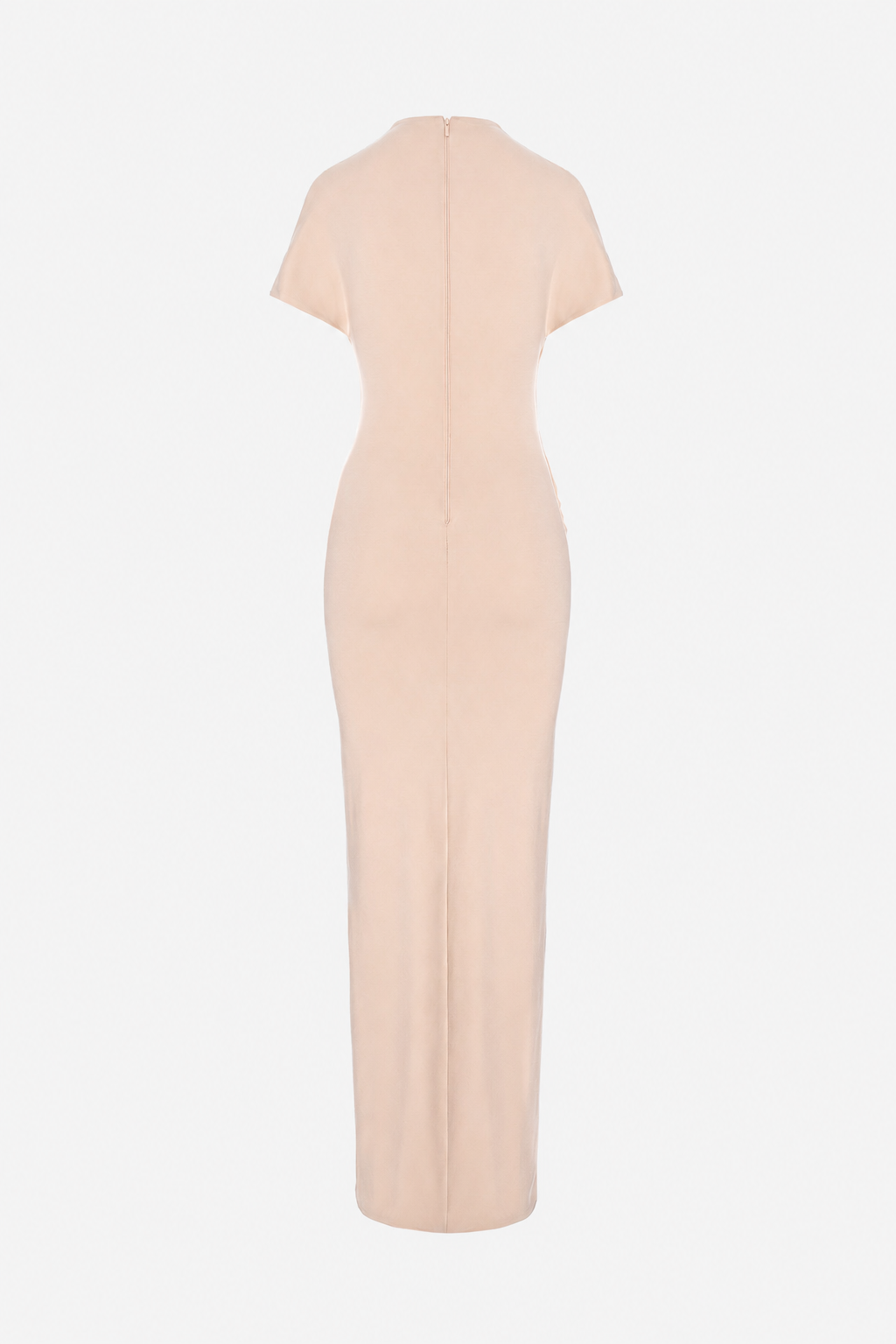 Rochie fluidă damă Vanilla din lycra, manechin invizibil, vedere din spate