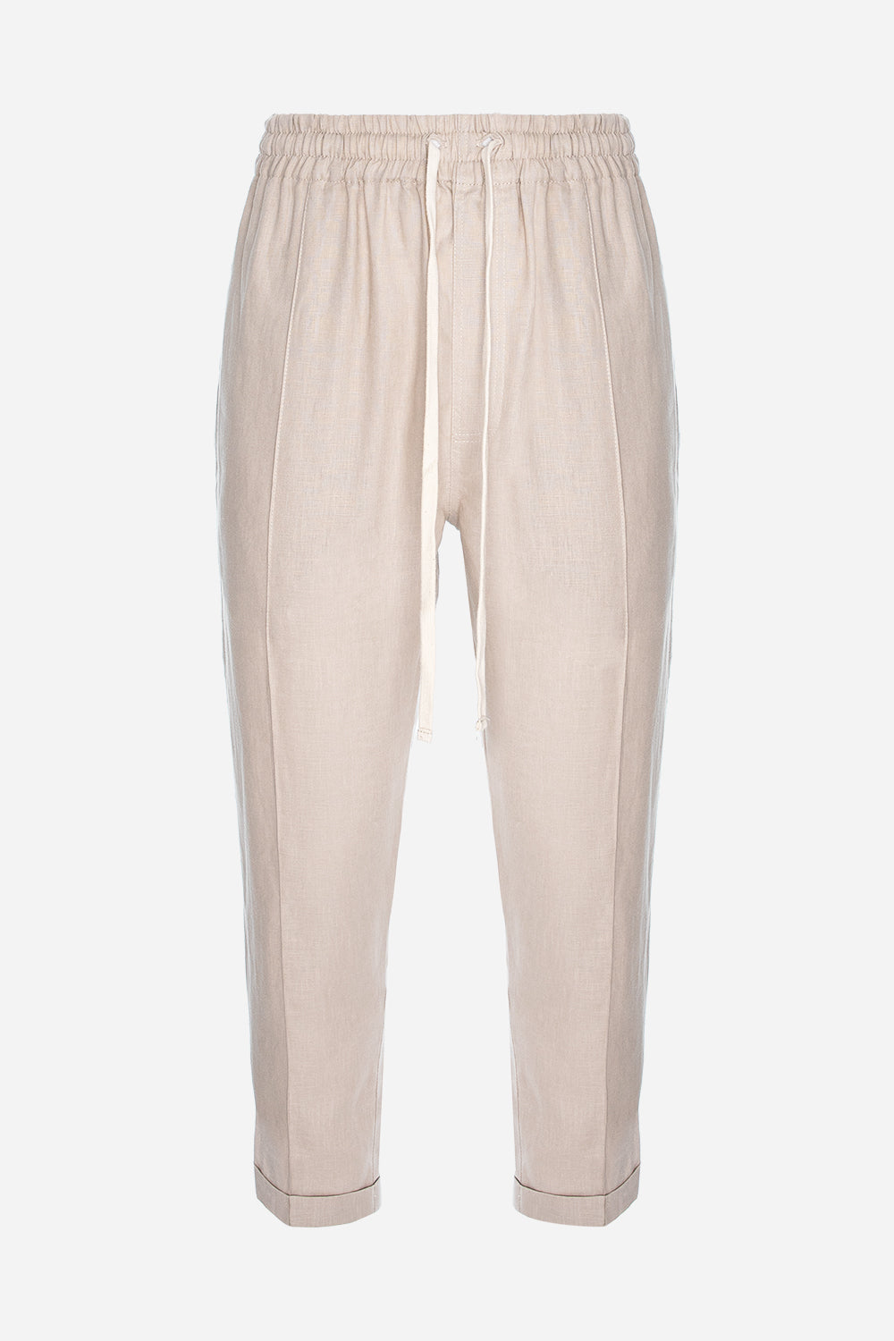 Thom Black Linen Pants