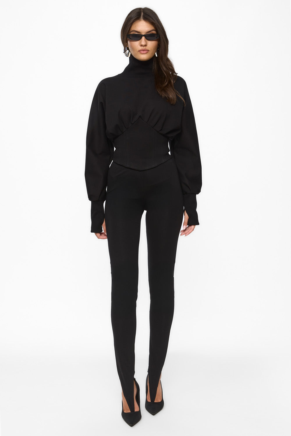 Nyssa Czarna Sukienka dla Kobiet