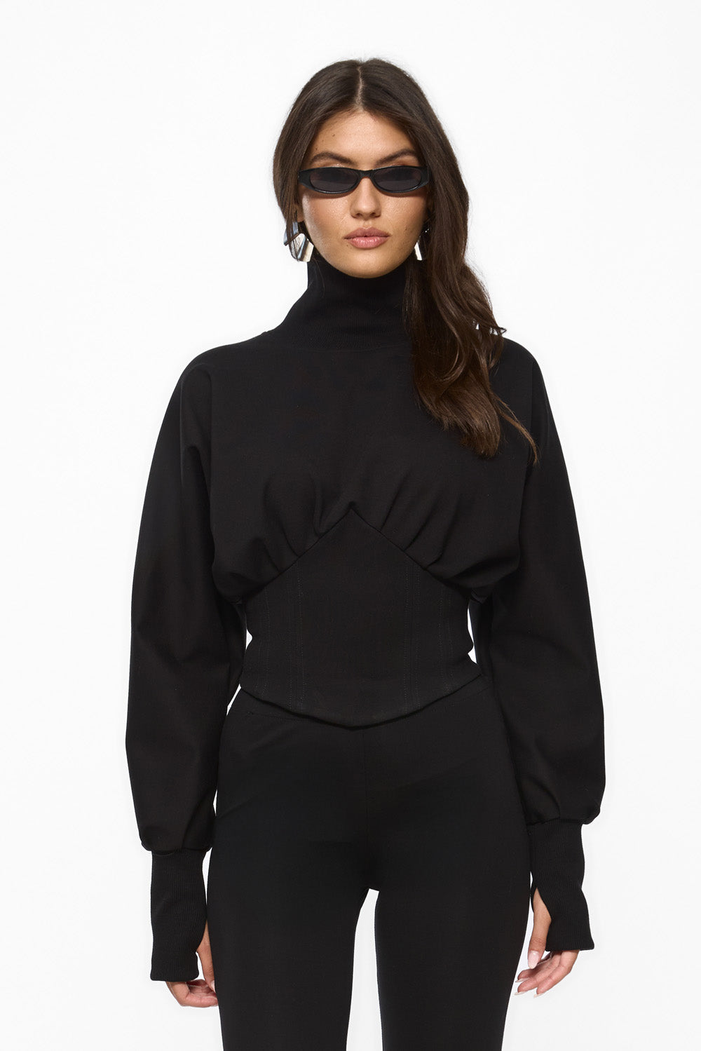 'Nice' Top | Women | Black | Modern & Elegant Style | Comfort & Functionality | Atelier Hamza