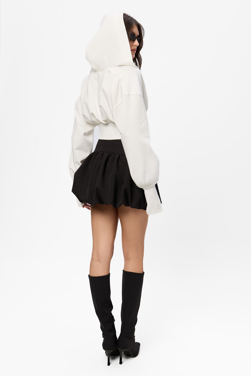 Karol v2 lace Off-White Hoodie with corset