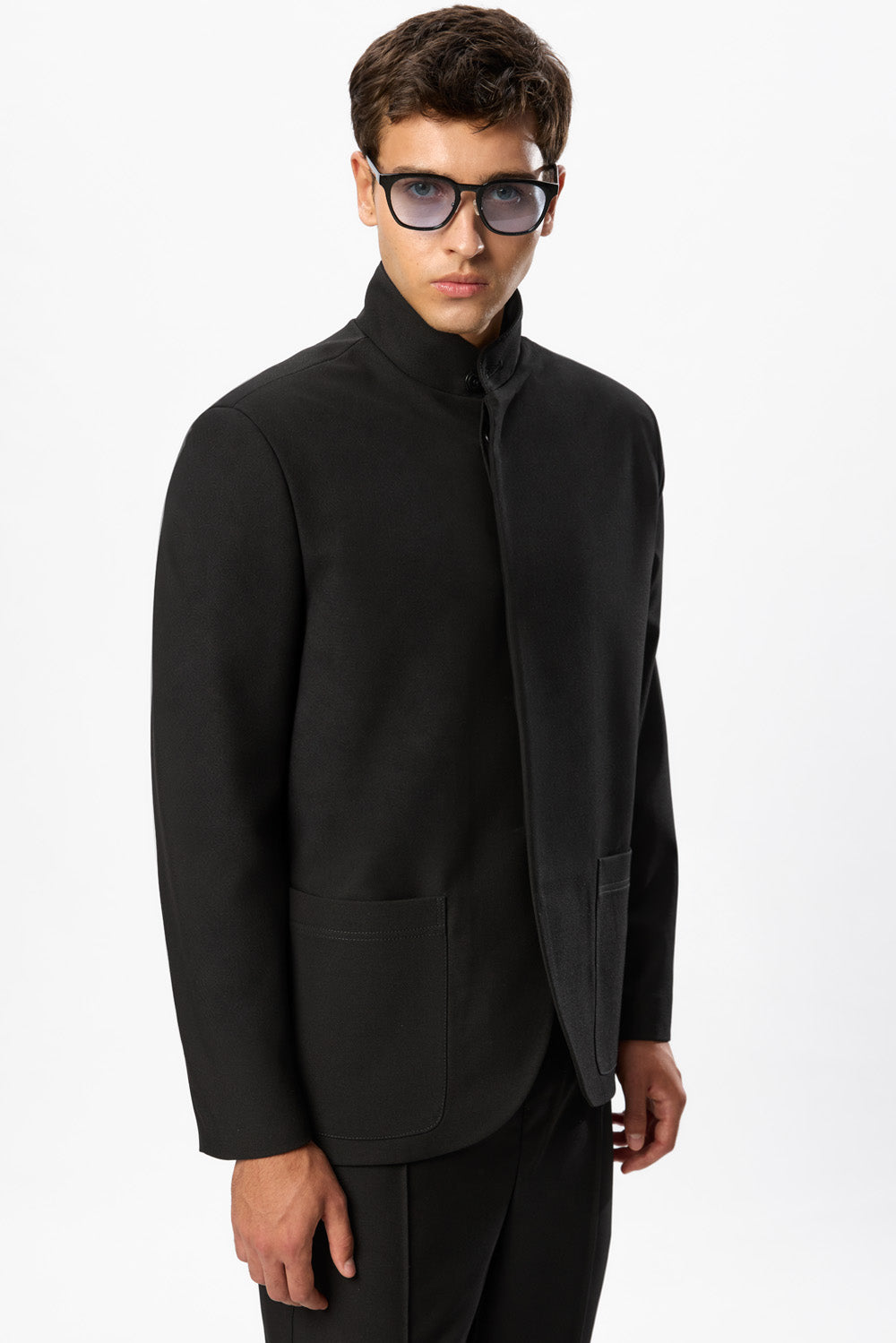 Luce Black Wool blend Cloth Blazer