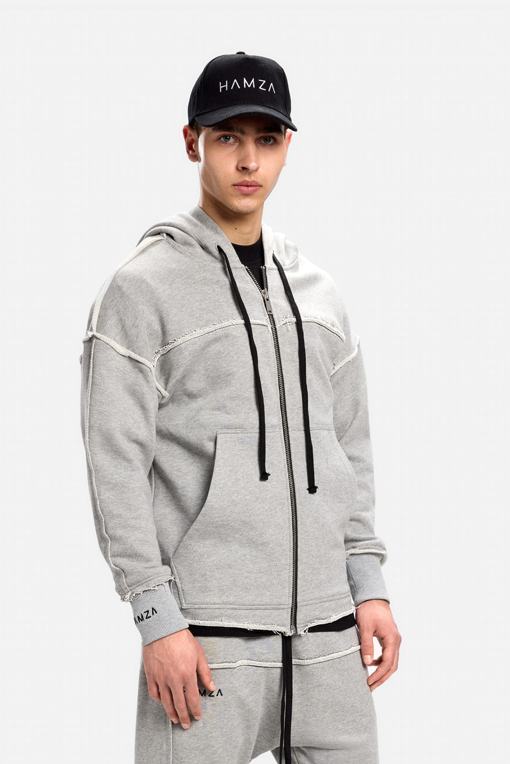 Crudo grey raw hoodie