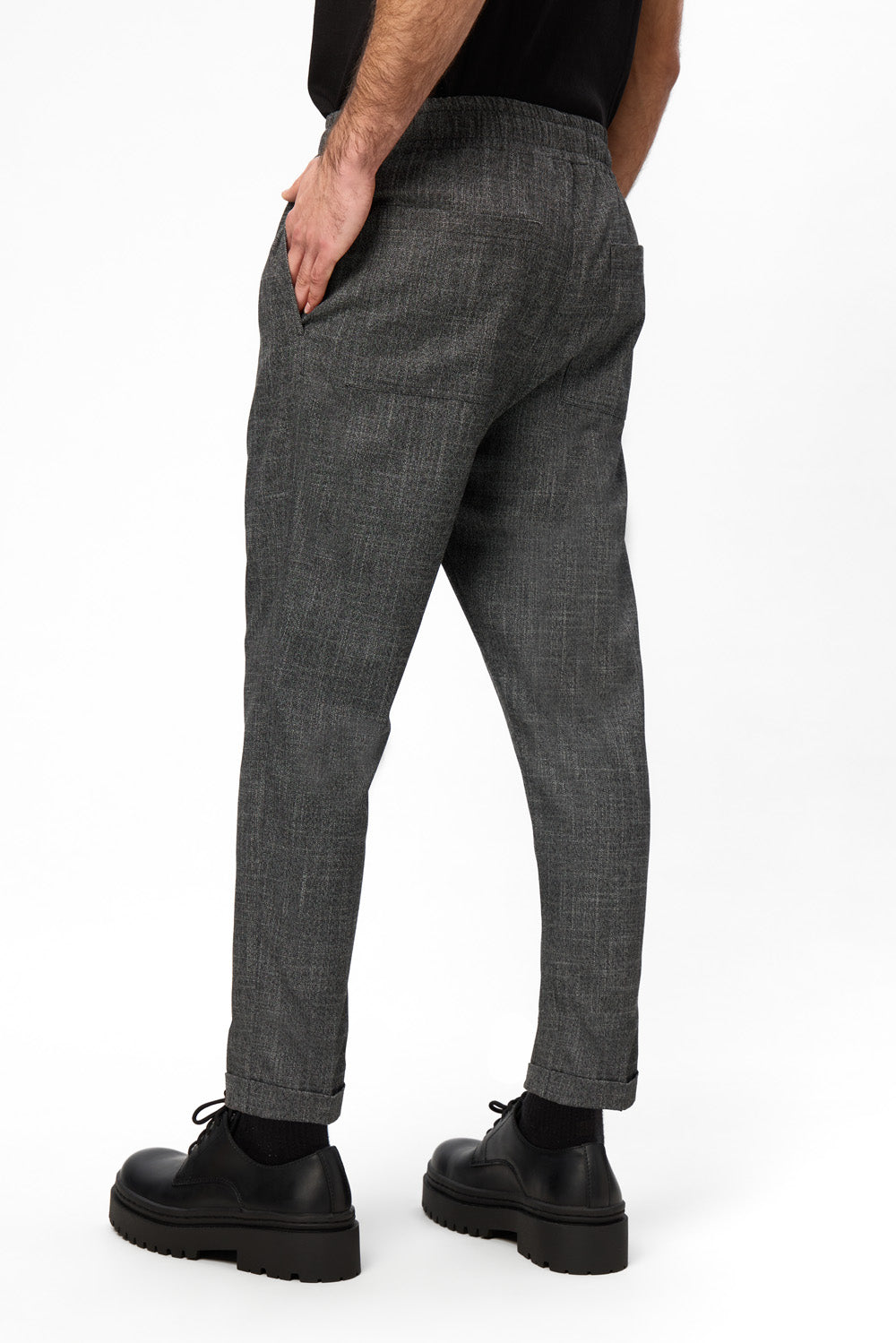 Thom Beige Melange Cloth Pants