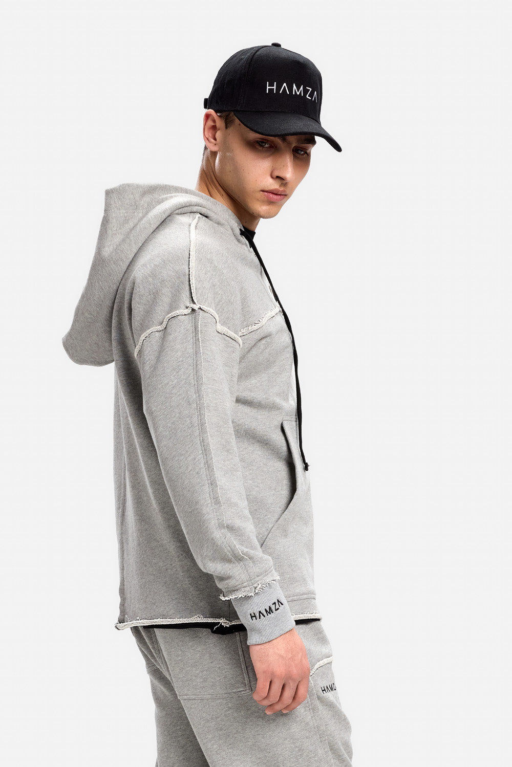 Crudo grey raw hoodie