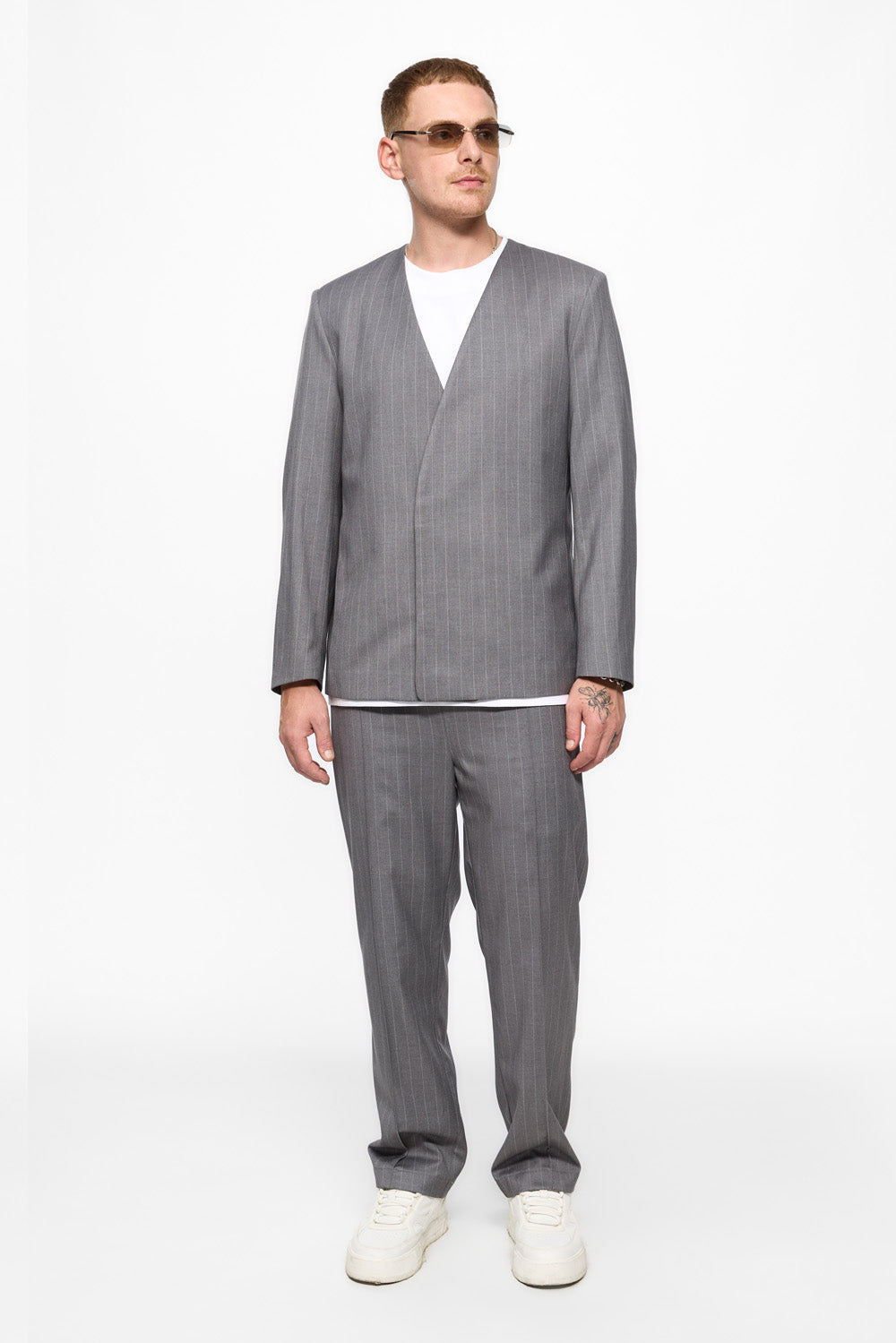 247 Grey with stripes Cardigan