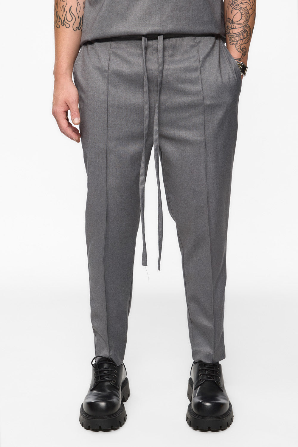 Thom Grey Cloth Pants V2