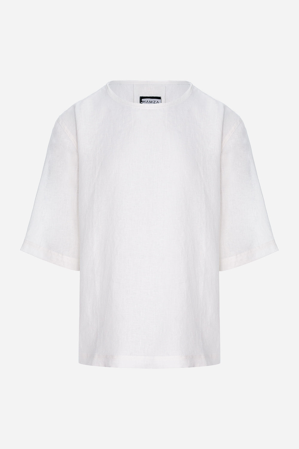 Thom white linen T-shirt