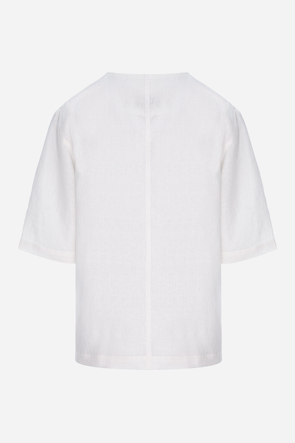 Thom white linen T-shirt