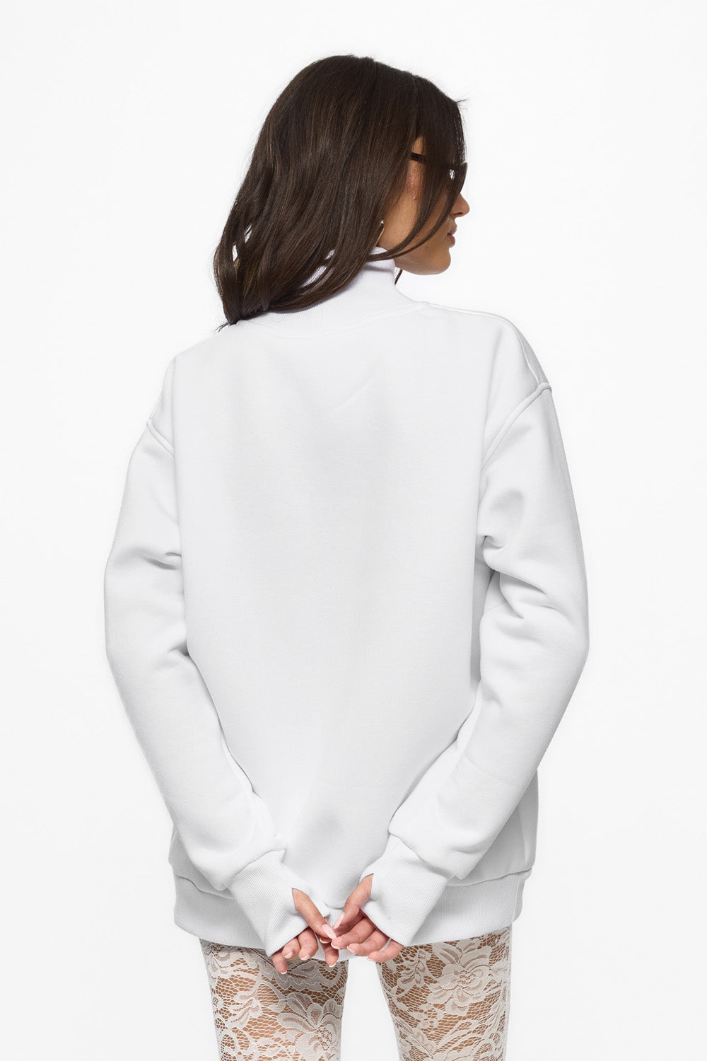 Kora Turtleneck | Women | White | Modern & Elegant Style | Comfort & Functionality | Atelier Hamza