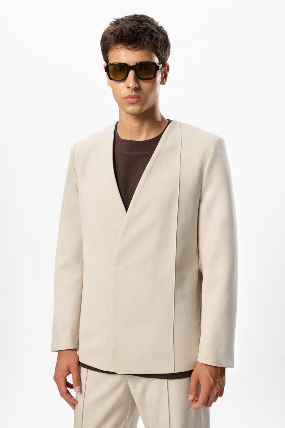 247 Vanilla Wool Blend Blazer
