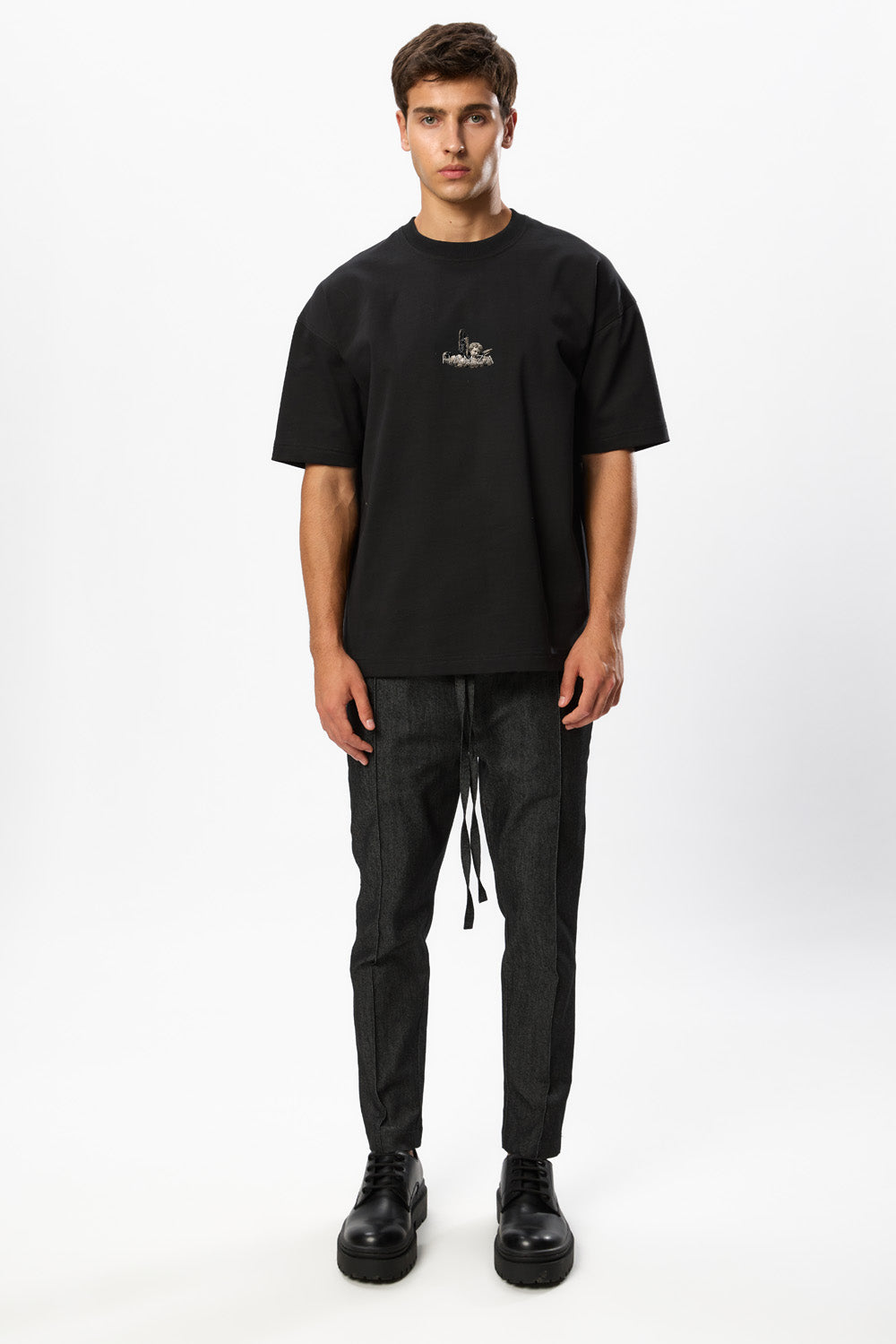 Angels Black printedT-shirt