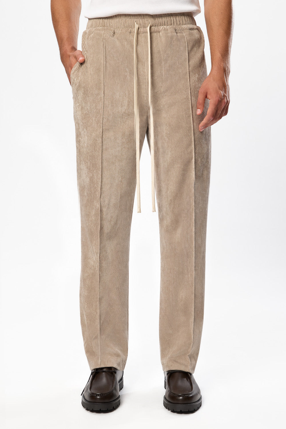 Five Beige Corduray Pants