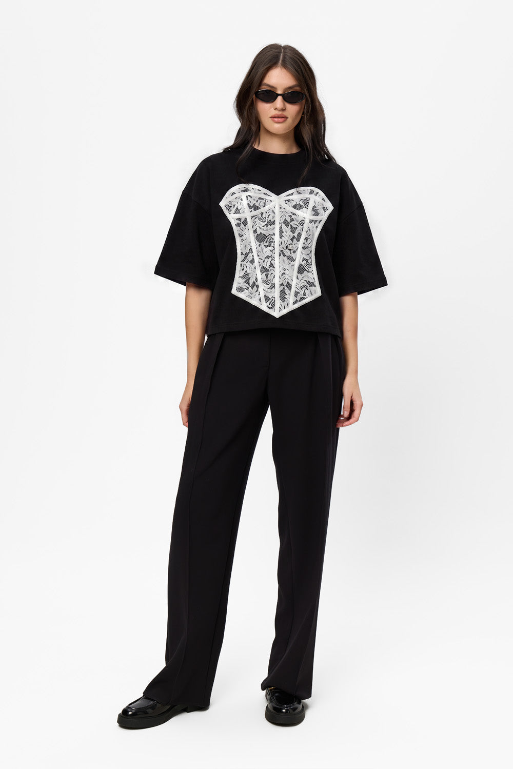 Charmante drukowana koszulka w kolorze Off-White W