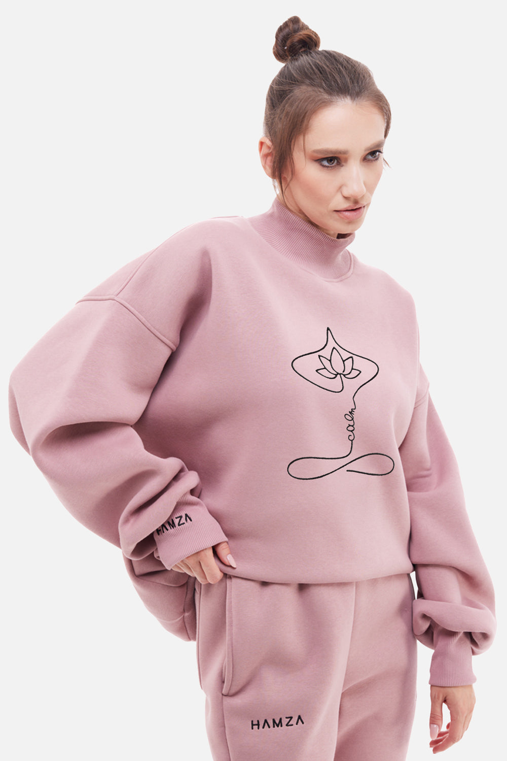 Yoga Embroidered Turtleneck