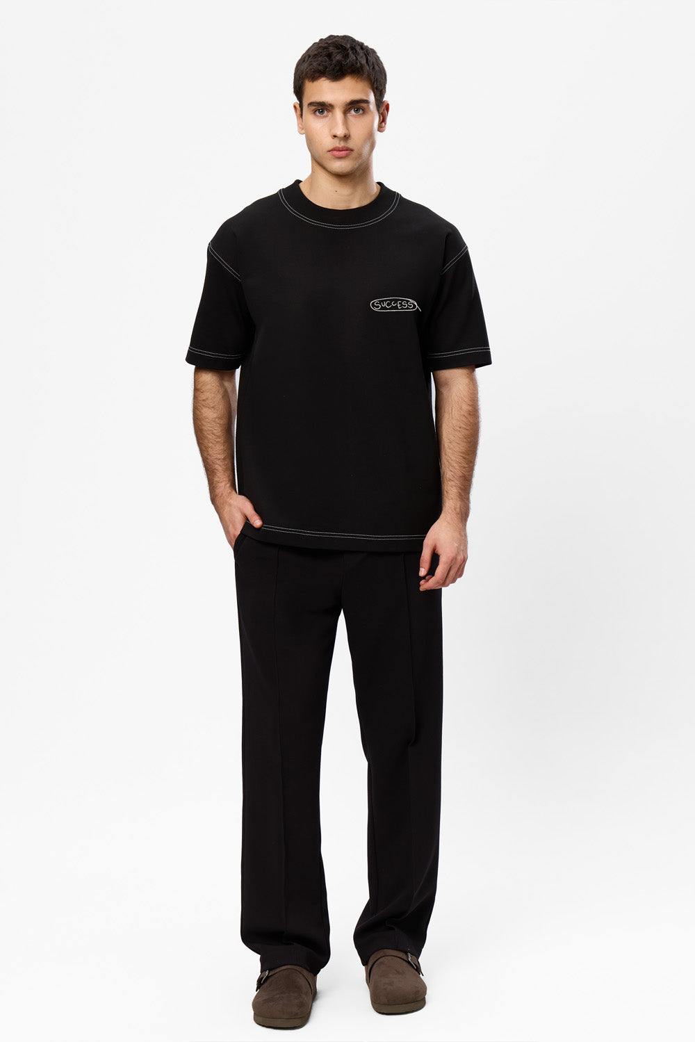 Success 2.0 printed black T-shirt