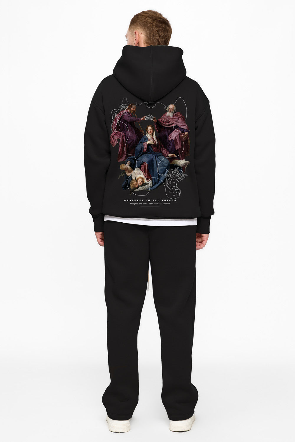 Bluza z kapturem haftowana IH