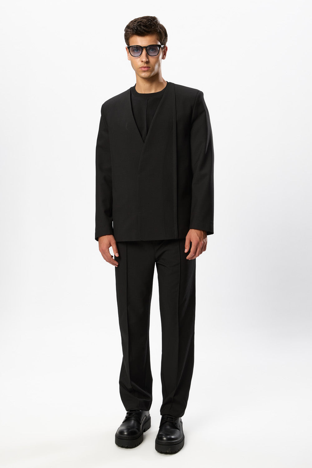 247 Black Wool Blend Blazer