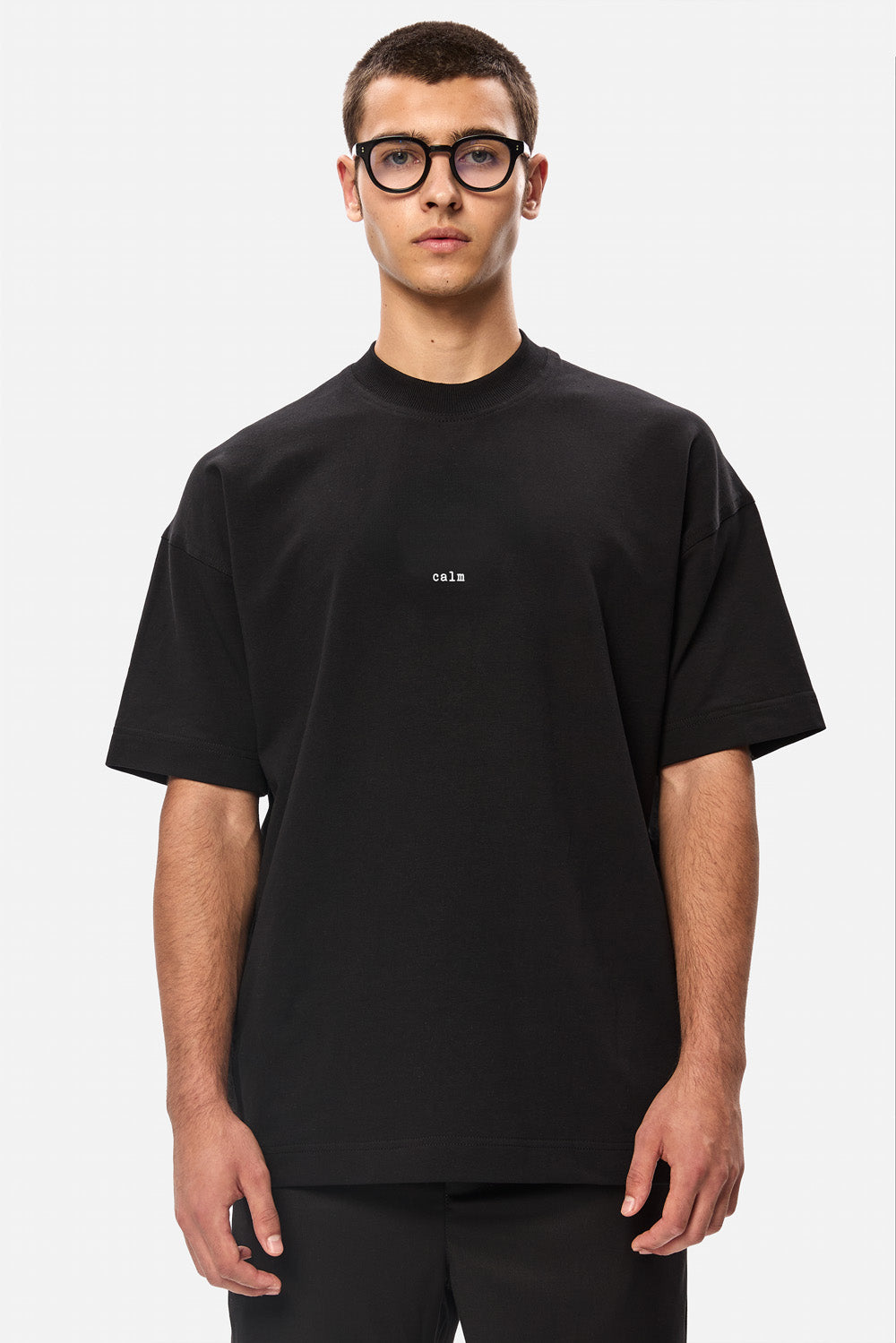 Calm your mind Printed Black T-Shirt