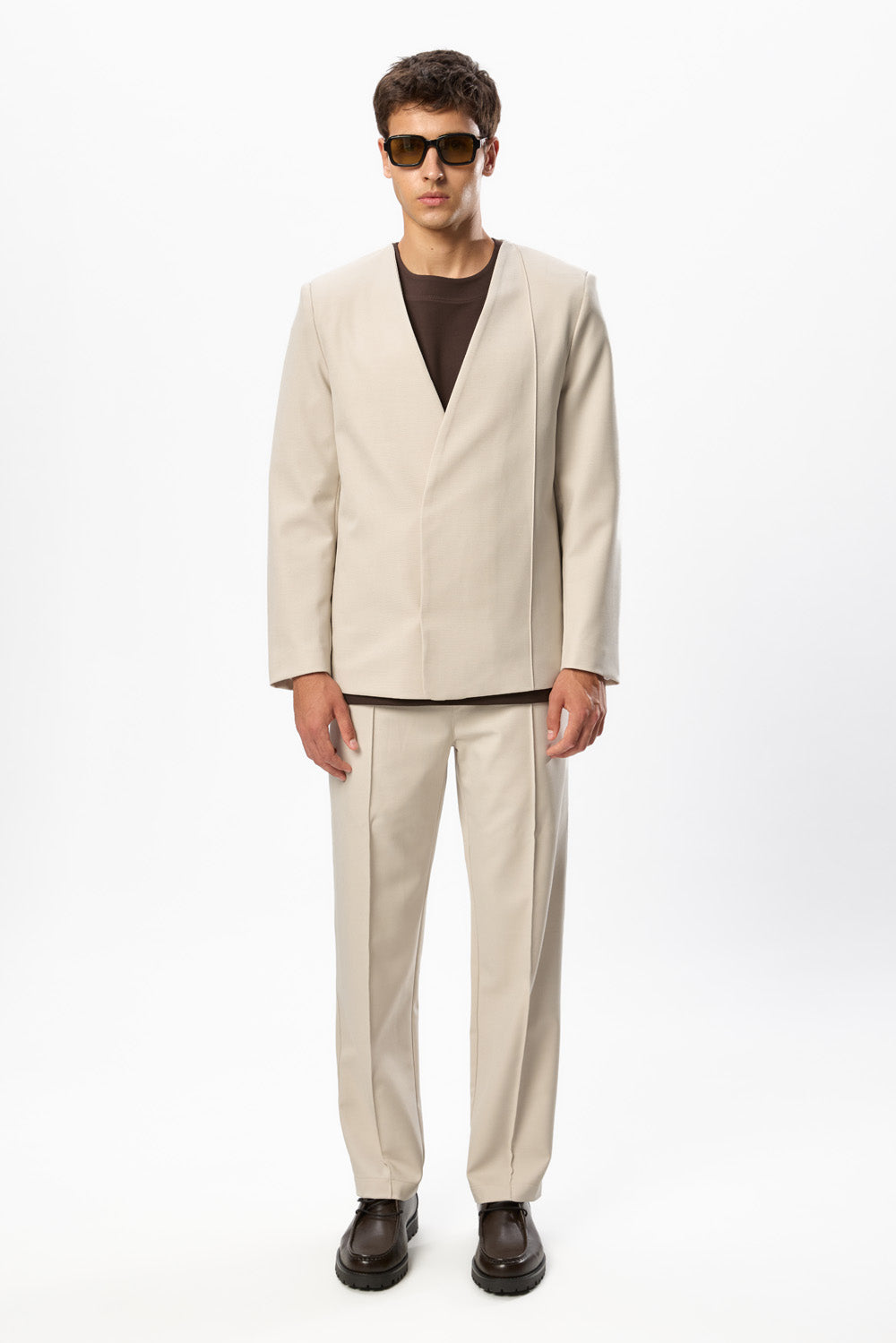 247 Vanilla Wool Blend Blazer