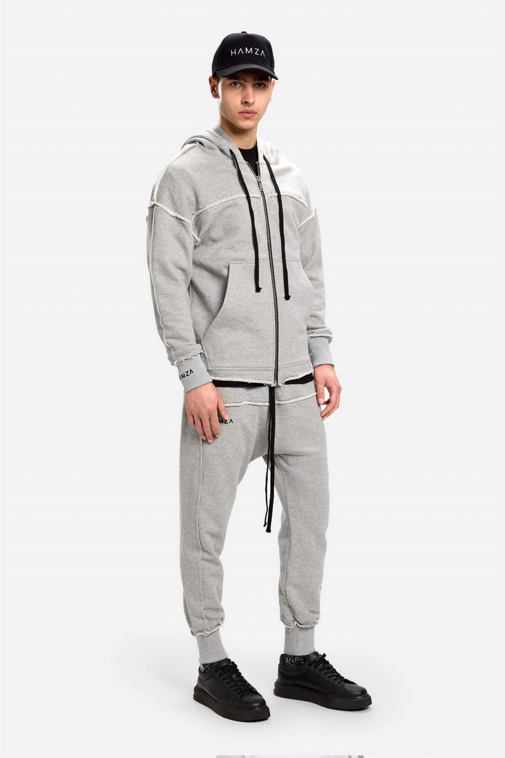 Crudo grey raw hoodie