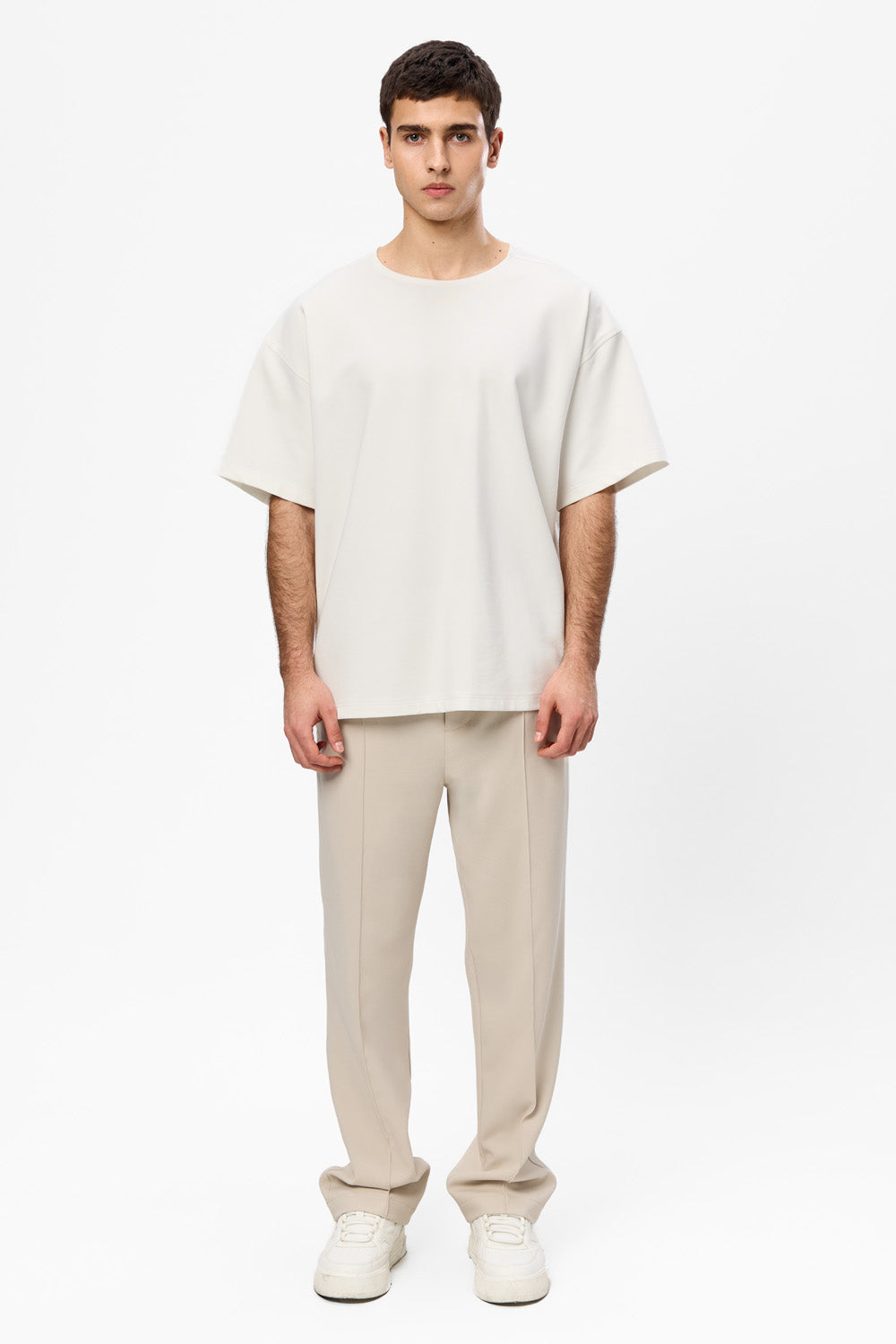 Oversized III off-white T-shirt - Hamza