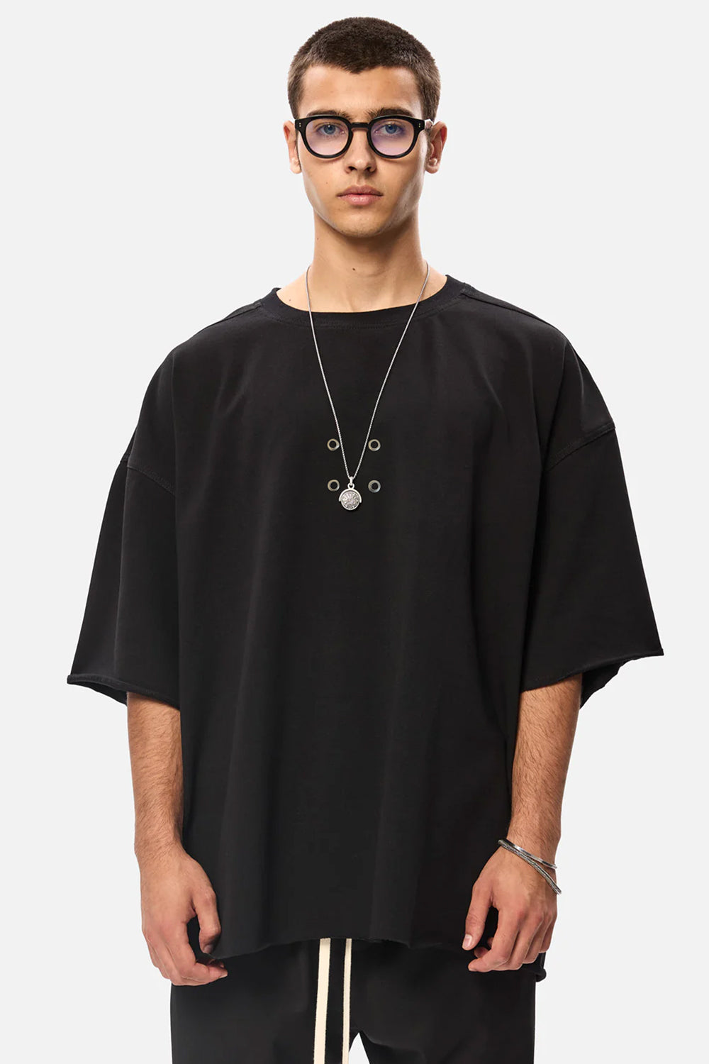 Czarny Oversize T-shirt