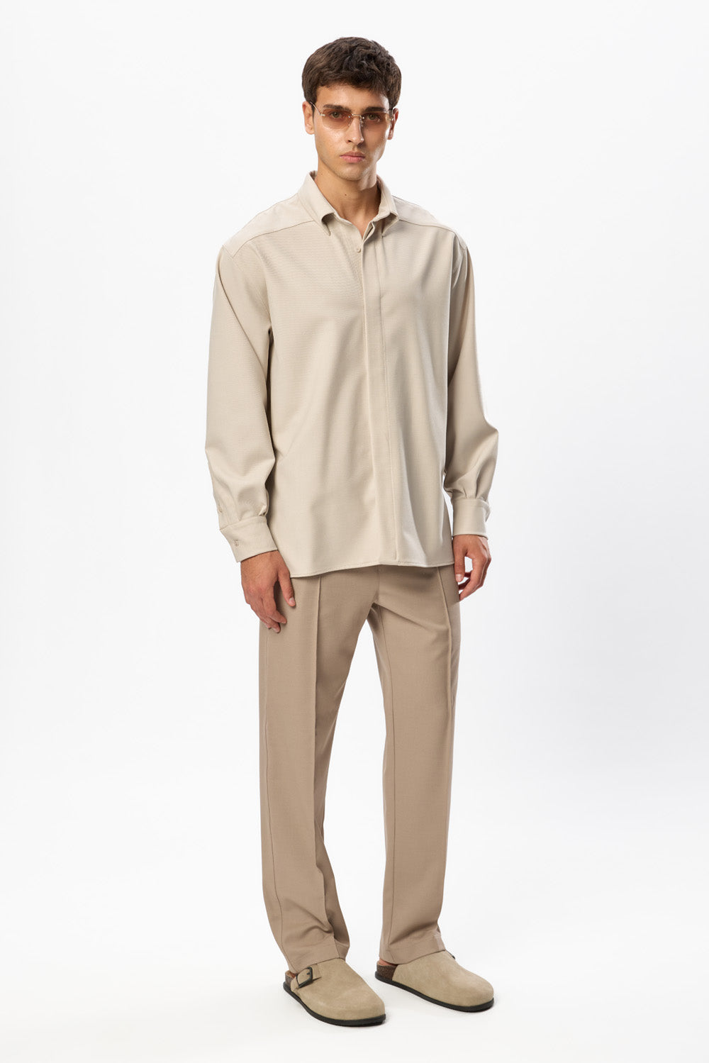 247 Vanilla Wool Blend Shirt