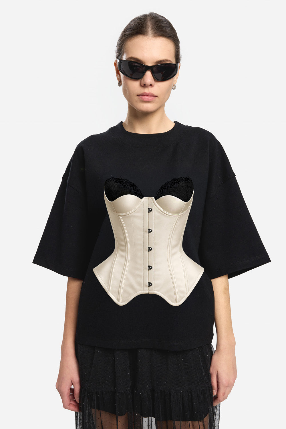 Charmante drukowana koszulka w kolorze Off-White W