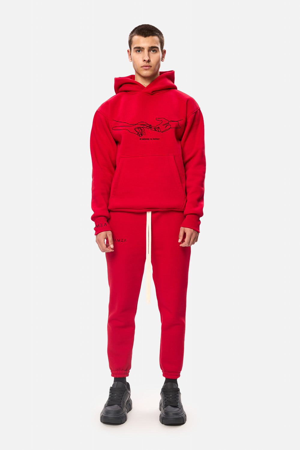 Flame Embroidered Fleece Tracksuit